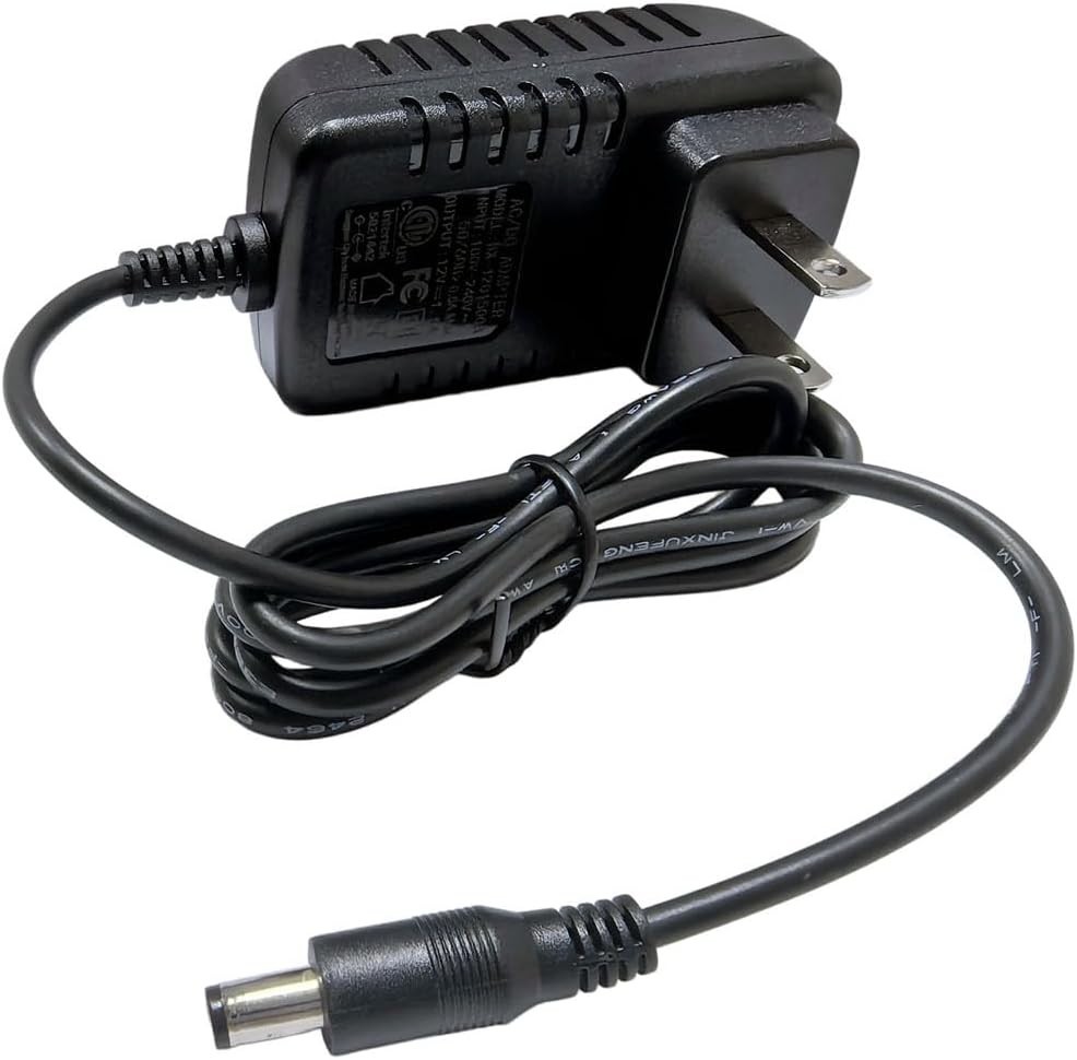Compact 12V 1.5A Power Adapter for Models and CCTV - Safe Wall Mount Design