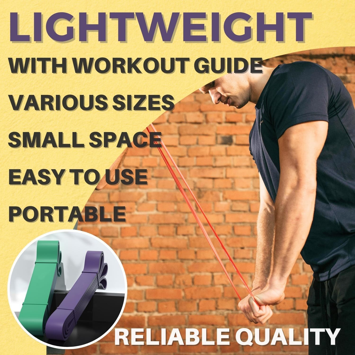 Versatile Resistance Bands for Strength Training and Recovery - Lightweight Set