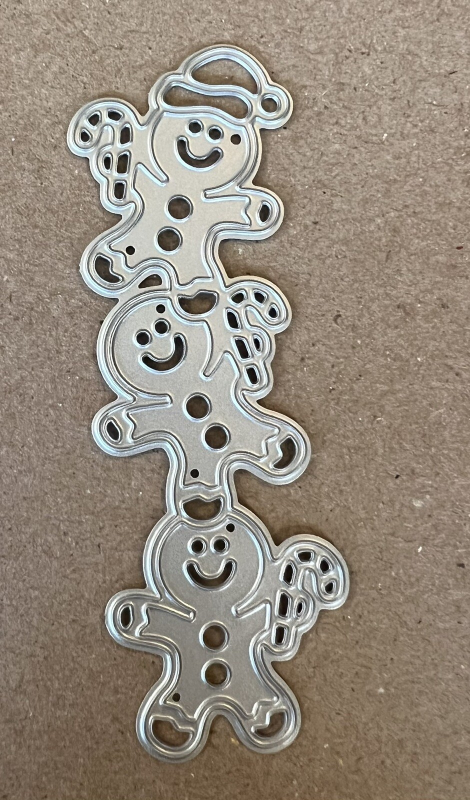 Gingerbread Man Men  Metal Cutting Die Cards Scrapbook Journal #3077 - Tonya