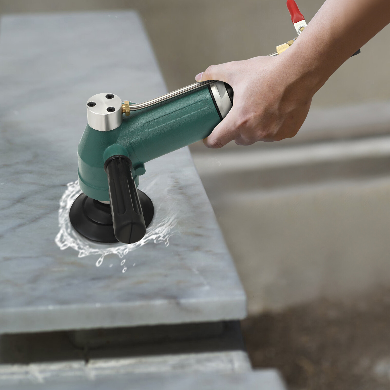 Sander Polisher Stone Marble Granite 100mm Pneumatic Wet Grinder 10000RPM 4" New