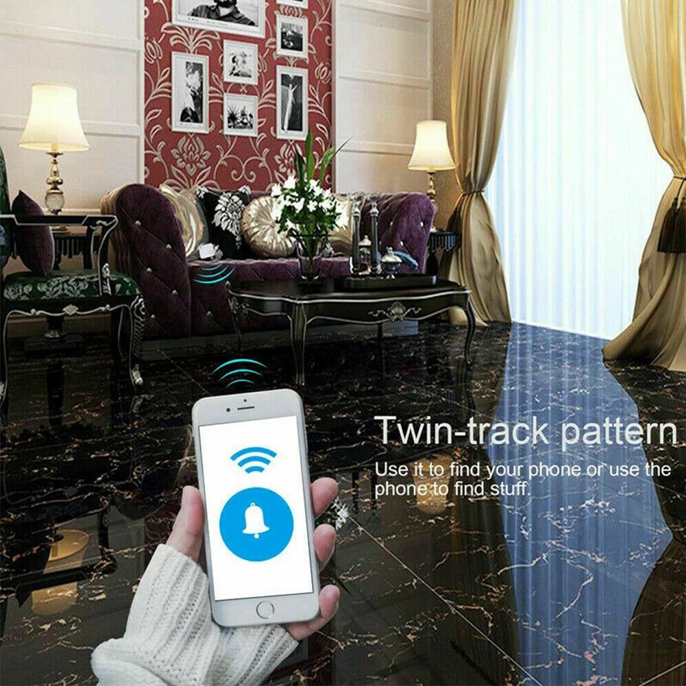 2PCS Tile GPS Tracker Wireless Bluetooth Anti-Lost Tracker Wallet Key Pet Finder