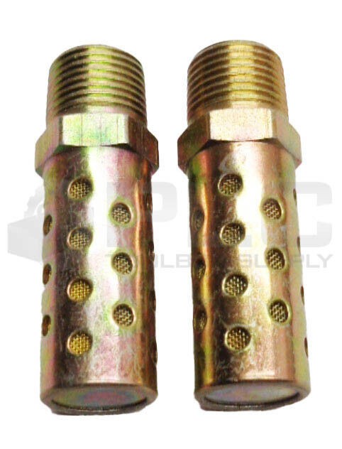 LOT OF 2 NEW 2-1/4" PNEUMATIC SILENCERS 1/2" NPT