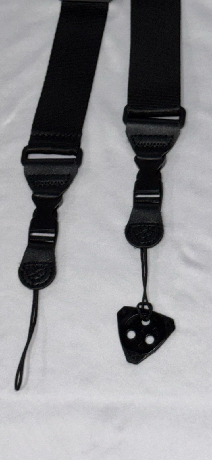 Black Adjustable Nylon Neck Shoulder Strap with Mounting Plate for Camera