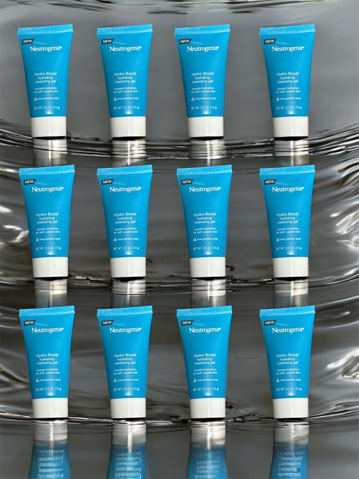 Neutrogena 12-Pack Hydro Boost Hydrating Cleansing Gel 0.5oz Travel Size Tubes