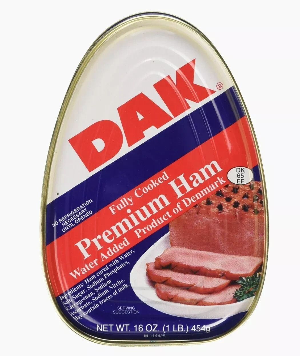 DAK Premium Ham Fully Cooked water added 2 PKS-16oz. best ham