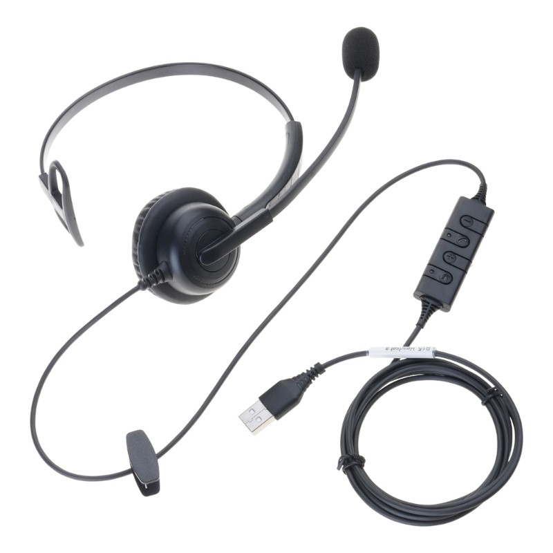 Computer Headset Microphone Memory Foam Earpad Advanced Noise Cancelling