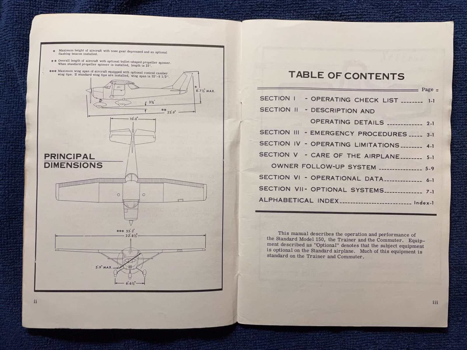 1970 Cessna 150 Owner's Manual
