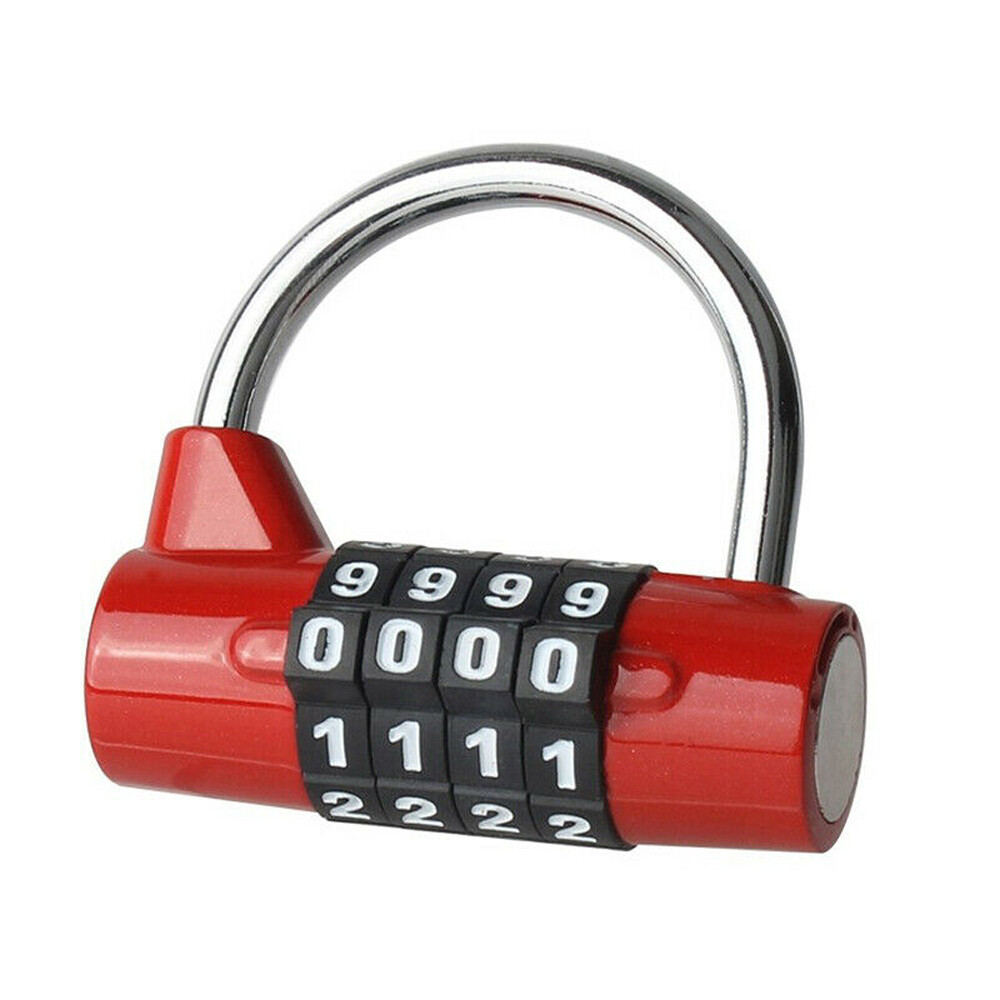 4-Digital Combination Lock Security Padlock Zinc Alloy Waterproof Number Lock