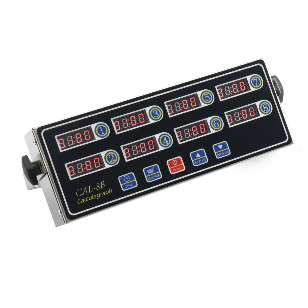 8 Channel Digital Timer Kitchen Cooking Countdown Timing Remind Loud Alarm