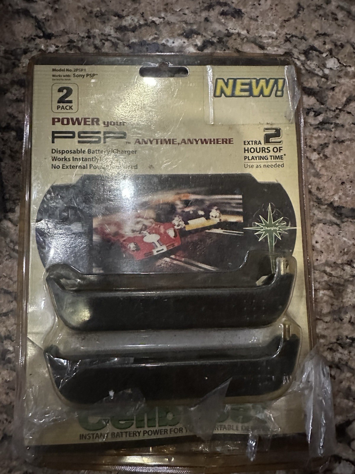 Cellboost Disposable Battery Charger 2-Pack for Sony PSP Sealed Vintage 2000s