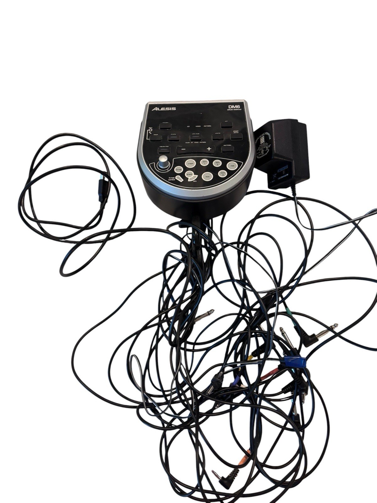 Alesis DM6 Drum Module Replacement Unit Module w/ Cable Harness & Power Adapter
