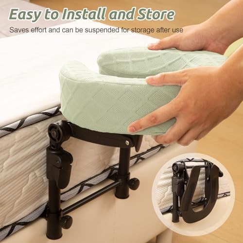 Massage Headrest for Bed Adjustable Face Cradle Portable