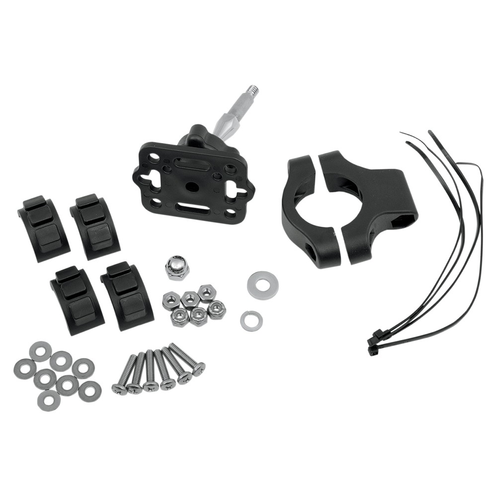 Kuryakyn Standard Accessory Handlebar Mount - Black Mount and Pivot Plate - 1671