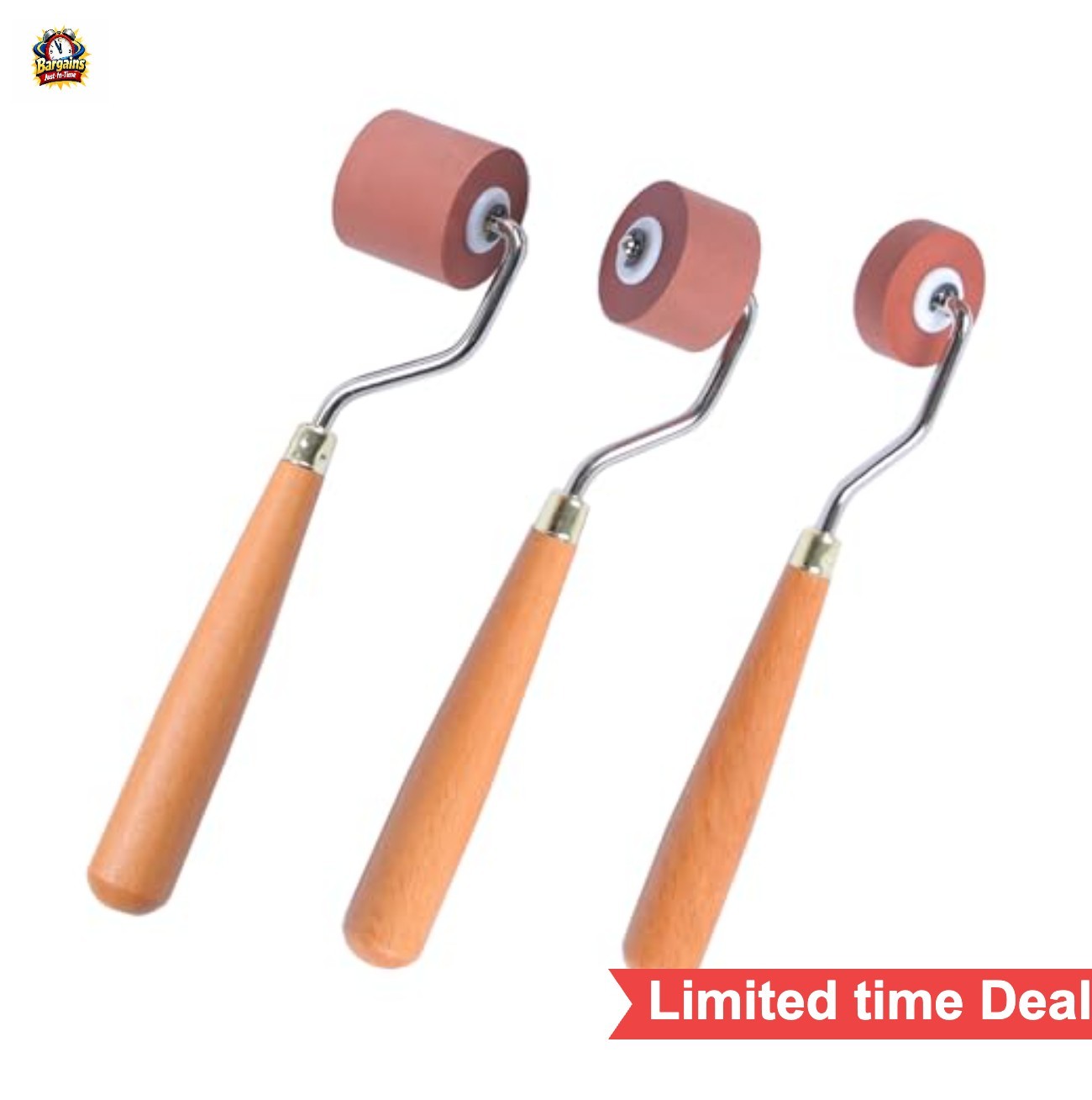 Rubber Brayer Roller Set for Printmaking 0.4 Inch 0.8 Inch 1.18 Inch Craft