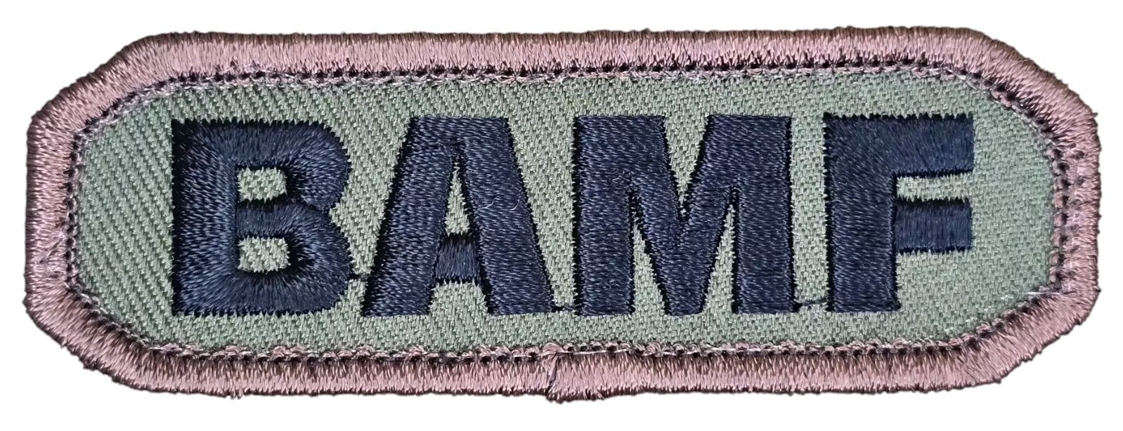 BAMF BADASS MOTHERF*CKER TAB MILITARY HOOK FOREST TACTICAL MORALE PATCH