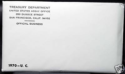 1970 MINT SET. ISSUED BY US MINT. Envelope Sealed / Unopened