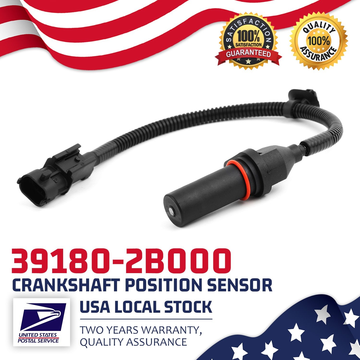 OEM For 11-24 Hyundai Kia 1.6L 1.8L 2.0L Engine Crankshaft Crank Position Sensor