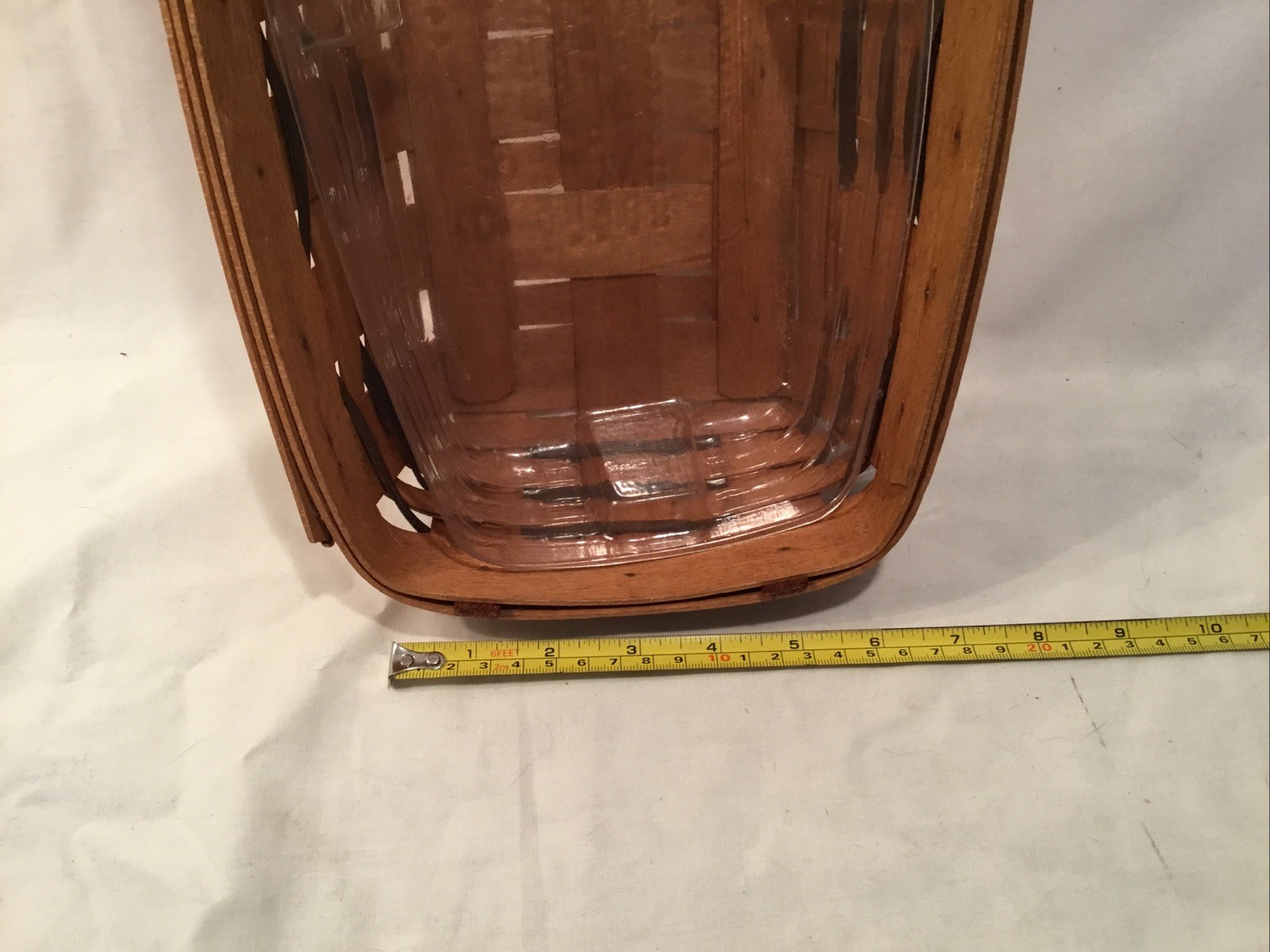 Longaberger Bread Basket 1994 Large Rectangle 14" L w/ Protector