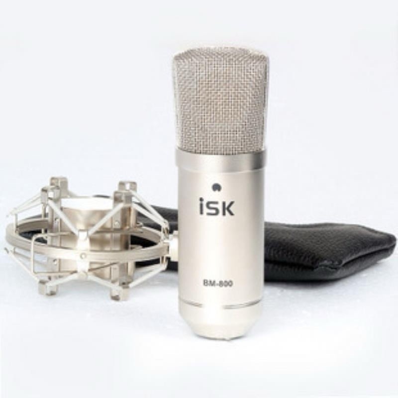 ISK BM-800 condenser microphone large diaphragm live recording and singing