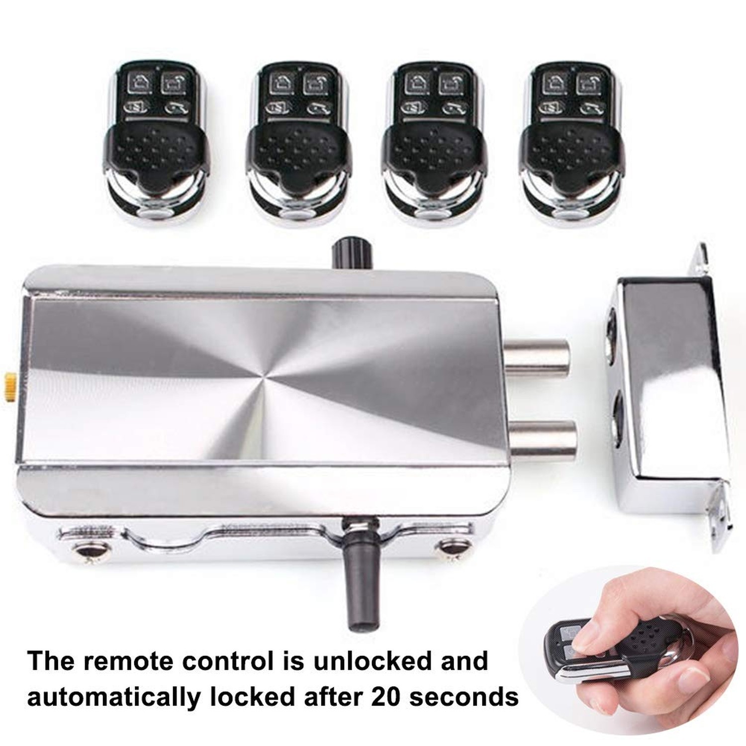 Remote Control Door Lock, Smart Wireless Anti-Theft Lock, Keyless Entry Lock,...