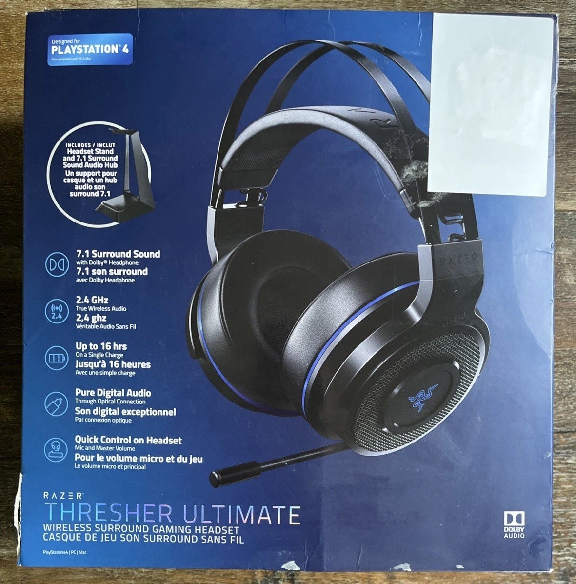 Razer Thresher Ultimate 7.1ch Dolby PS4 Wireless Gaming Headset