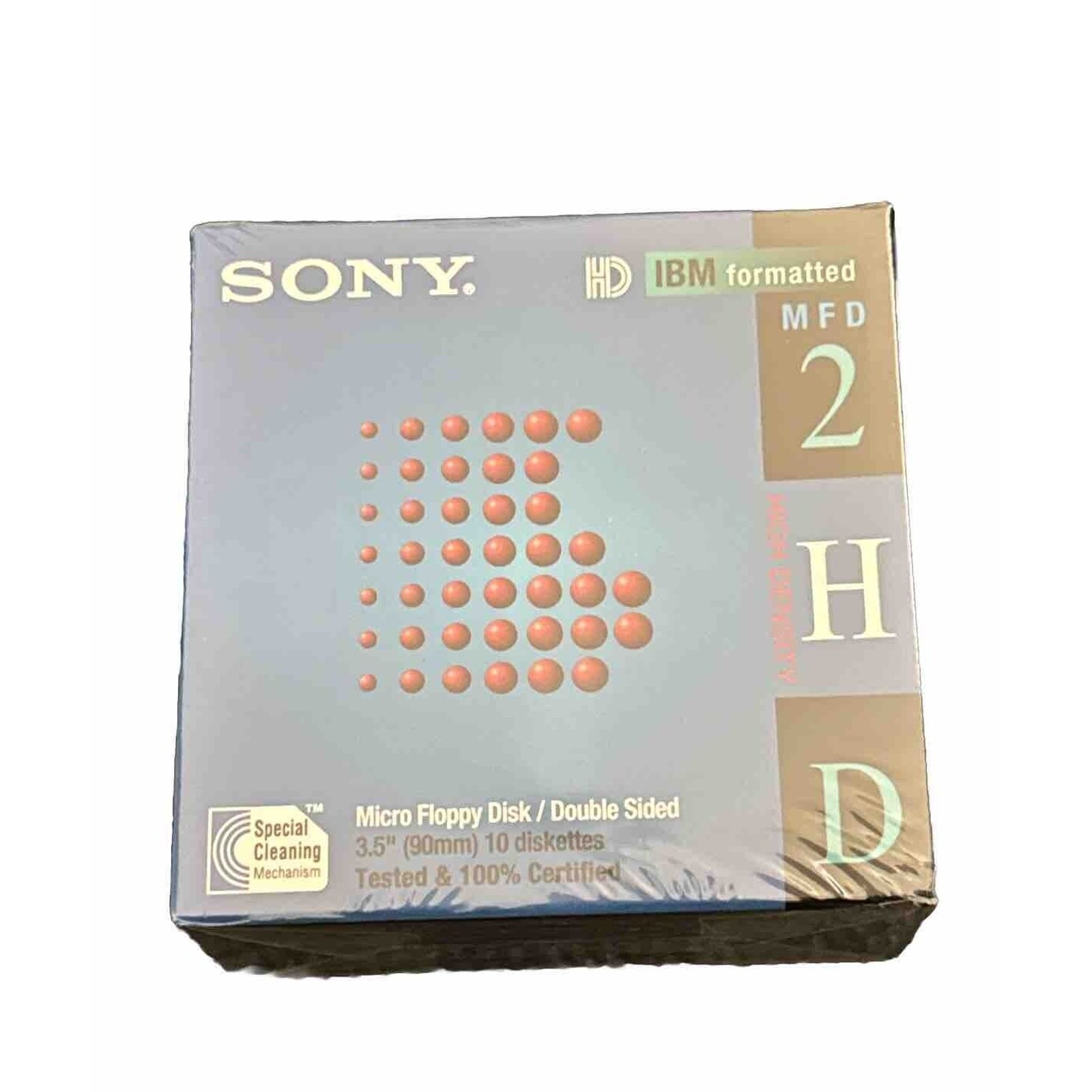 Sony MF2HD 1.44MB High Density Floppy Disc 10 Pack Factory Sealed Computer