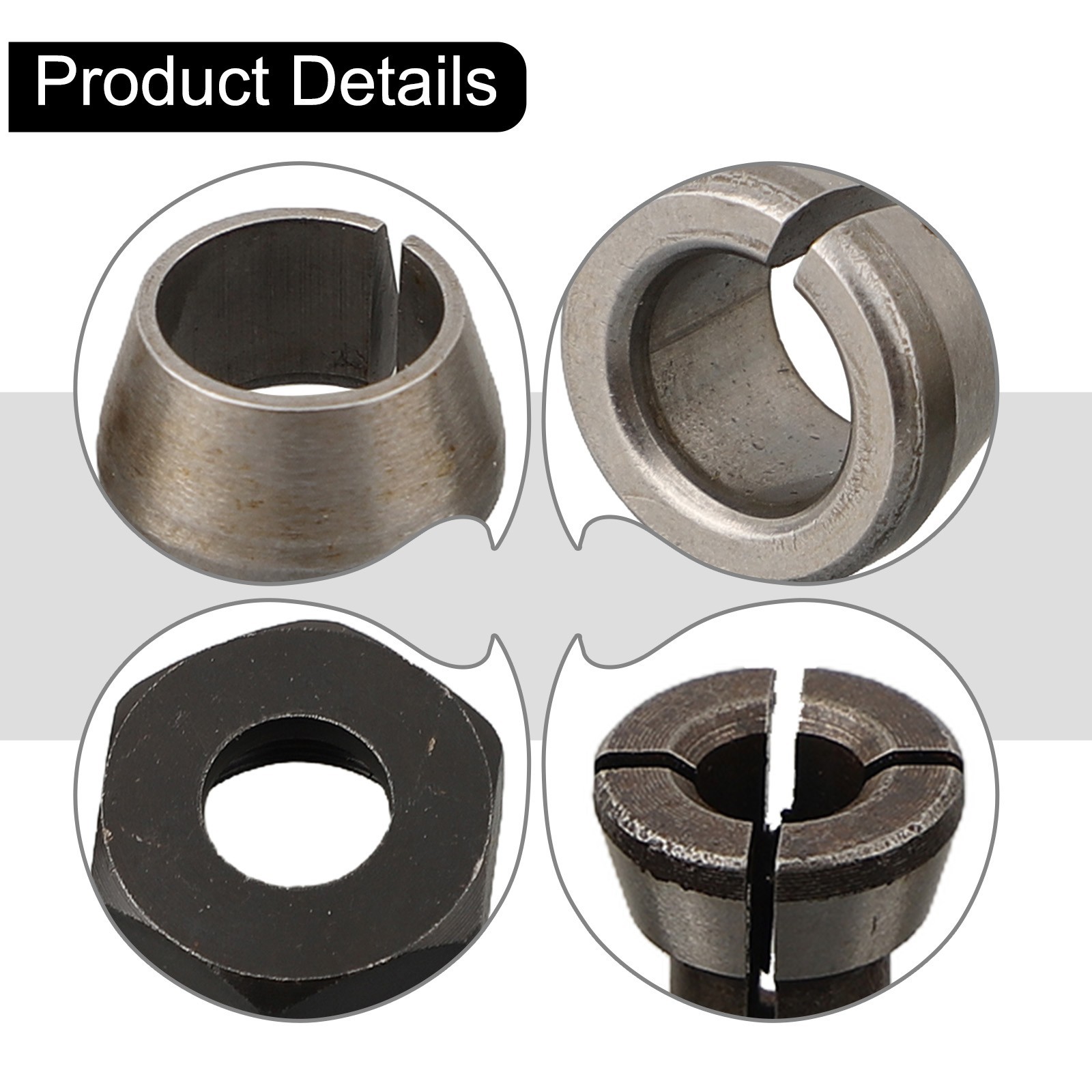 Carbide Split Bushing Collet Chuck Adapter Set for Multi Tool Suitability