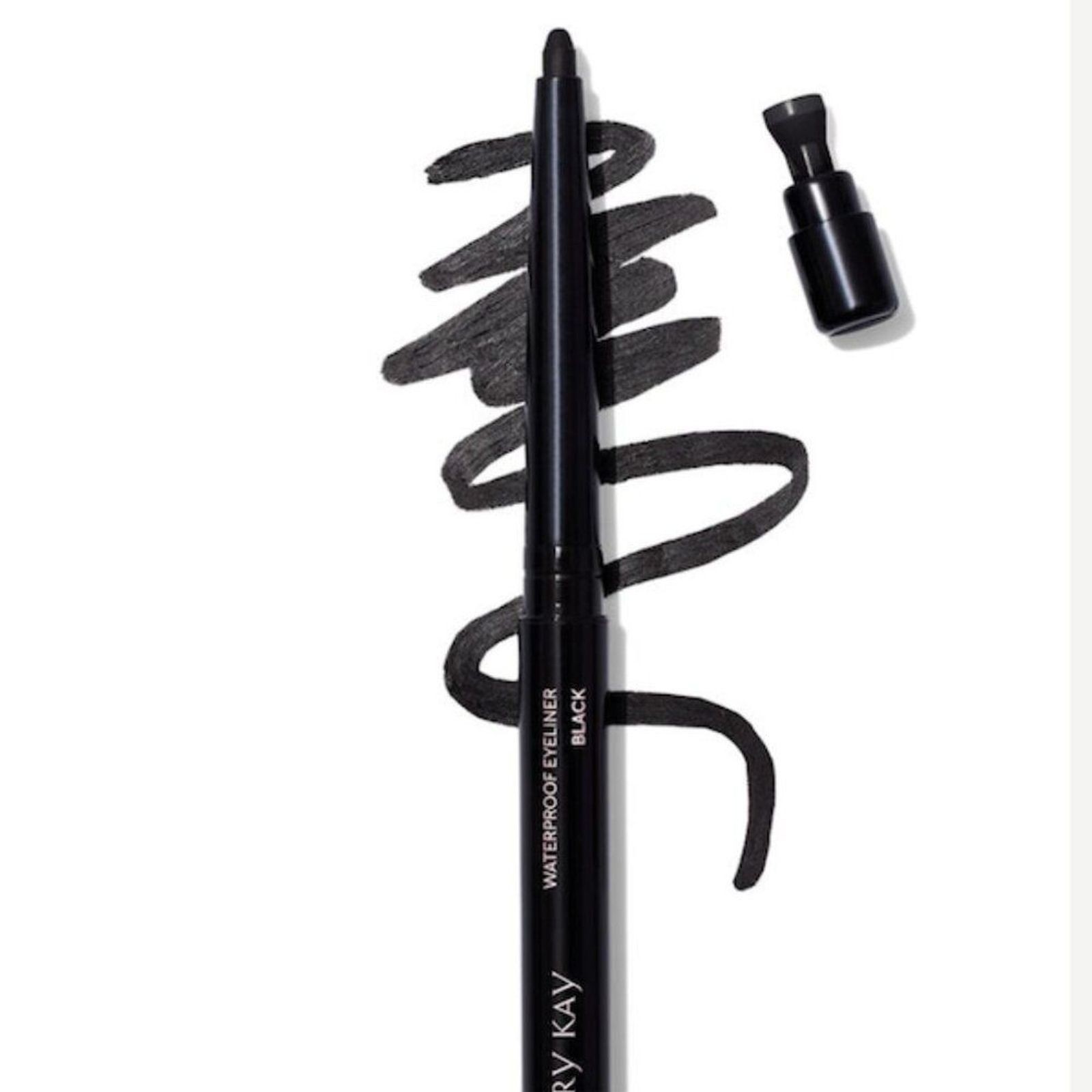 NEW Mary Kay Waterproof Eyeliner Crayon .01 oz. Black Full Size  New
