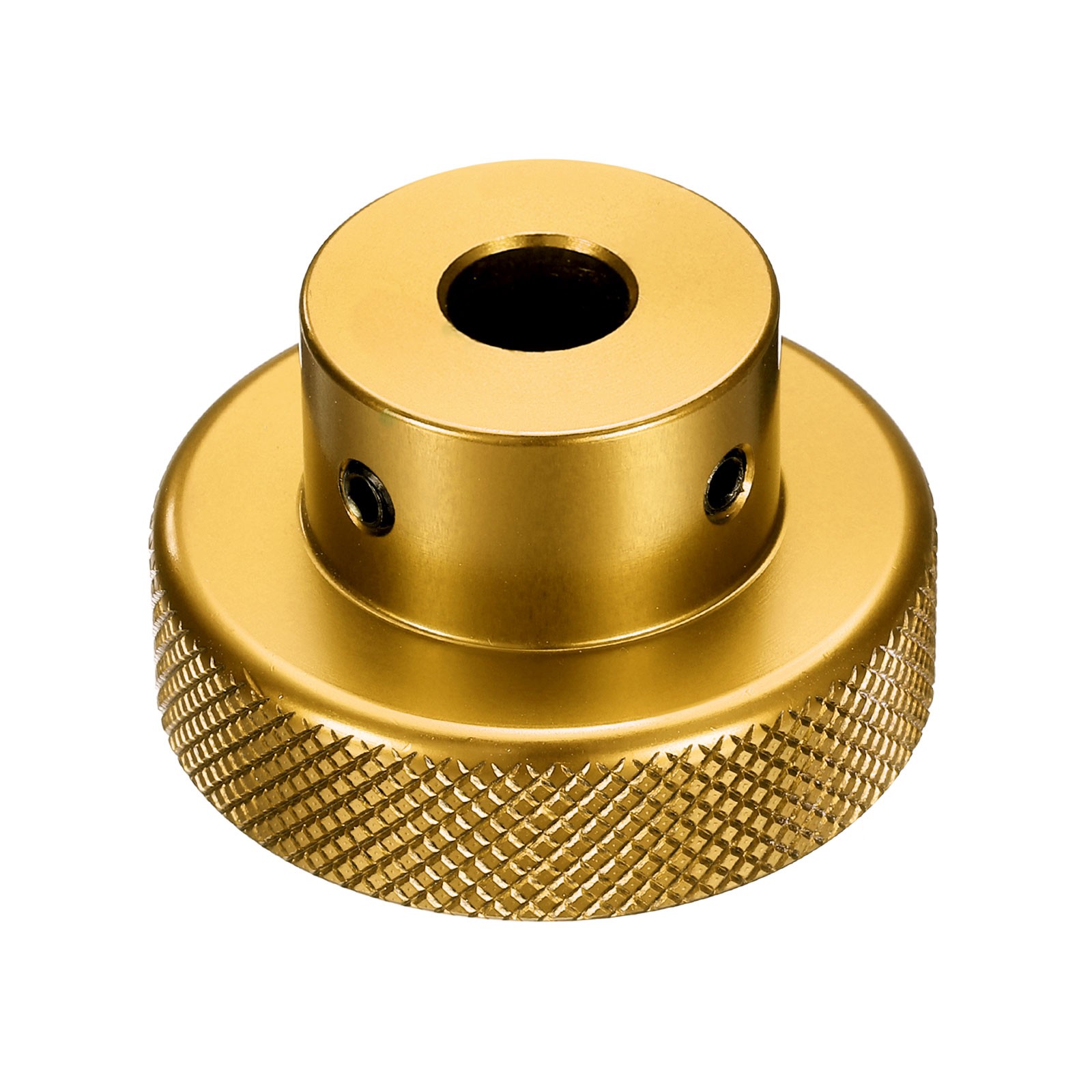 Aluminum Alloy Handwheel 40mm OD 9mm Bore Hand Wheel for Lathe, Gold Tone
