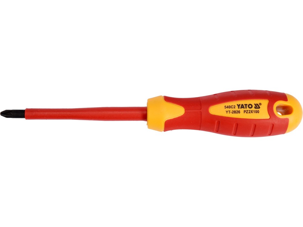 Yato Screwdriver VDE Pozidriv 1000V PZ2 X 100mm YT-2826