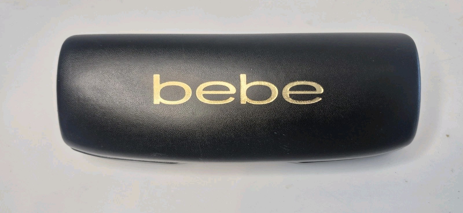 Bebe Eyeglasses Sunglasses Glasses Case Clamshell Black Gold Lettering