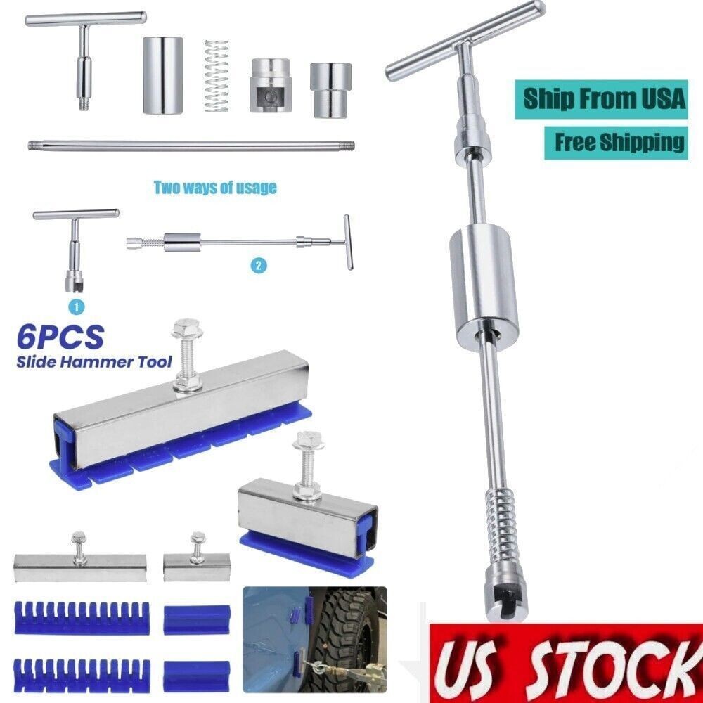 Car Body Slide Hammer Paintless Dent Repair Tools Puller Lifter Hail Removal Kit