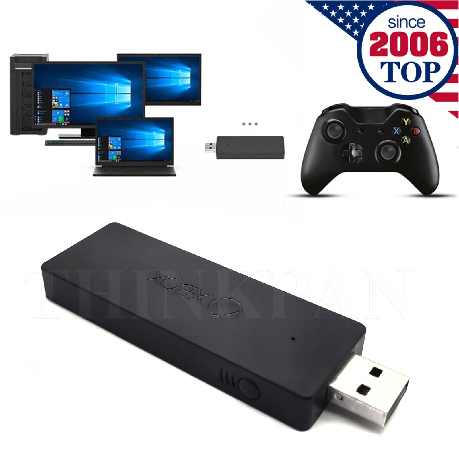 Official Wireless Xbox One Controller Adapter USB Receiver Microsoft Windows PC