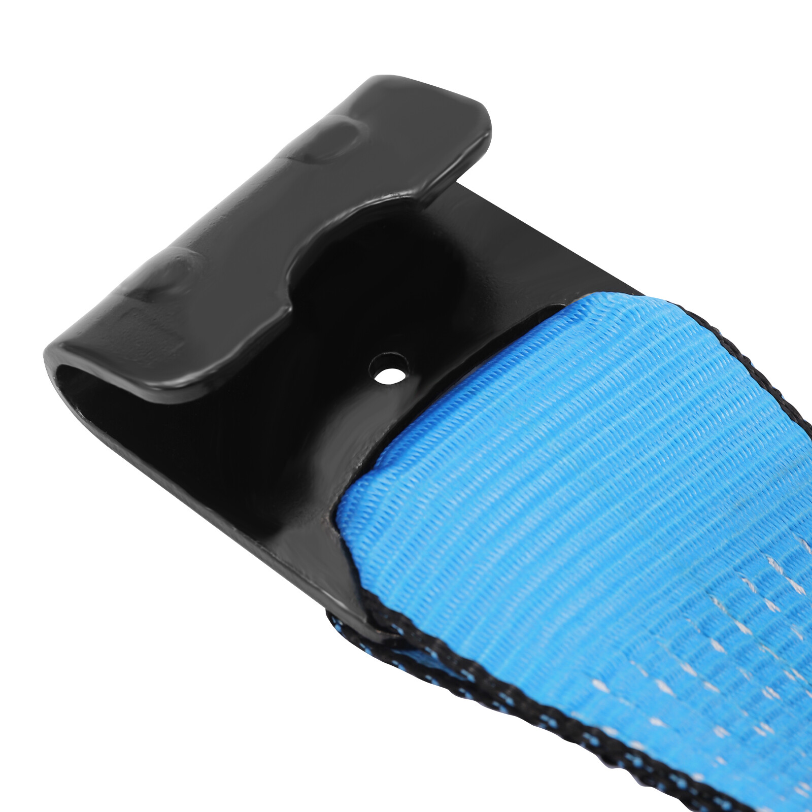 10 pcs 4 inch x 30 Feet Winch Straps Tie Down With Flat Hook Cargo Control Blue