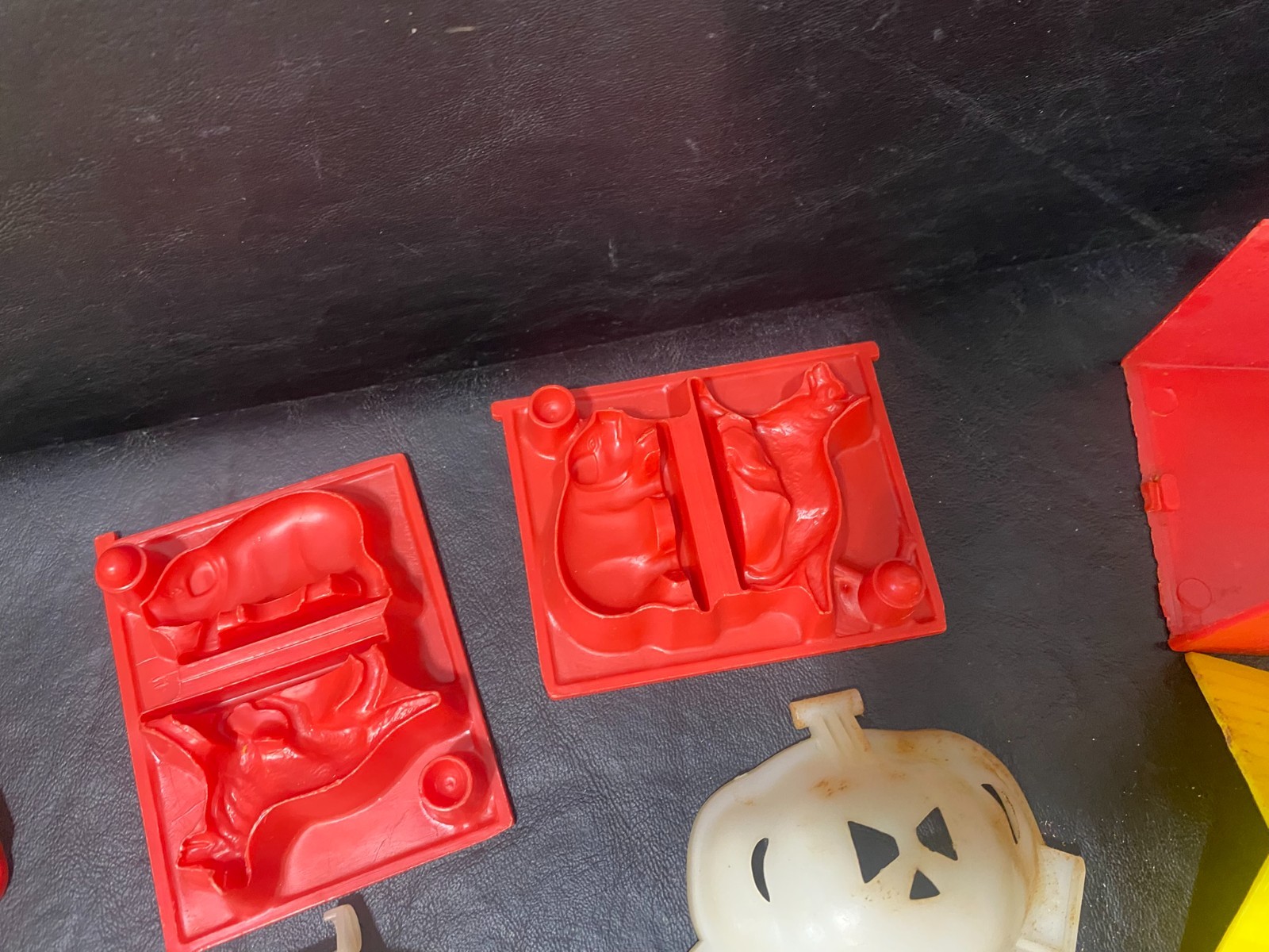 vintage play-doh parts molds pieces plastic forms items with issues