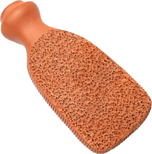 2-Sided Terra Cotta Pumice Stone Callus Remover Exfoliating Foot Scrub 2 Pack