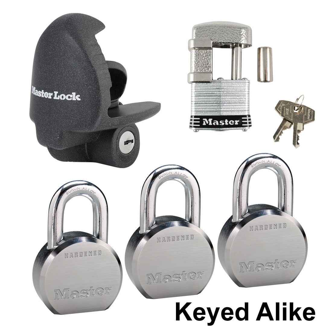 Master Lock - 5 Trailer Locks Keyed Alike #5KA-3796230-37