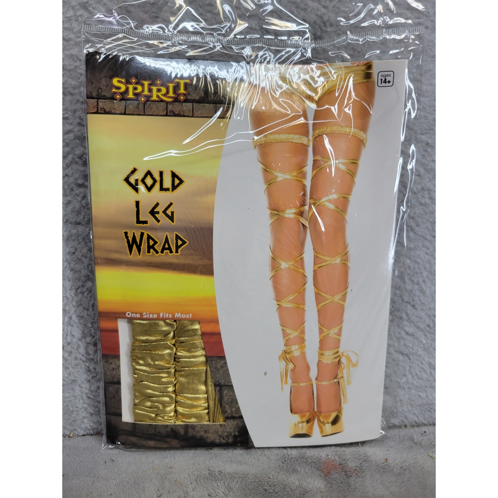 Spirit Halloween Gold Leg Wrap Costume Accessory One Size Adult