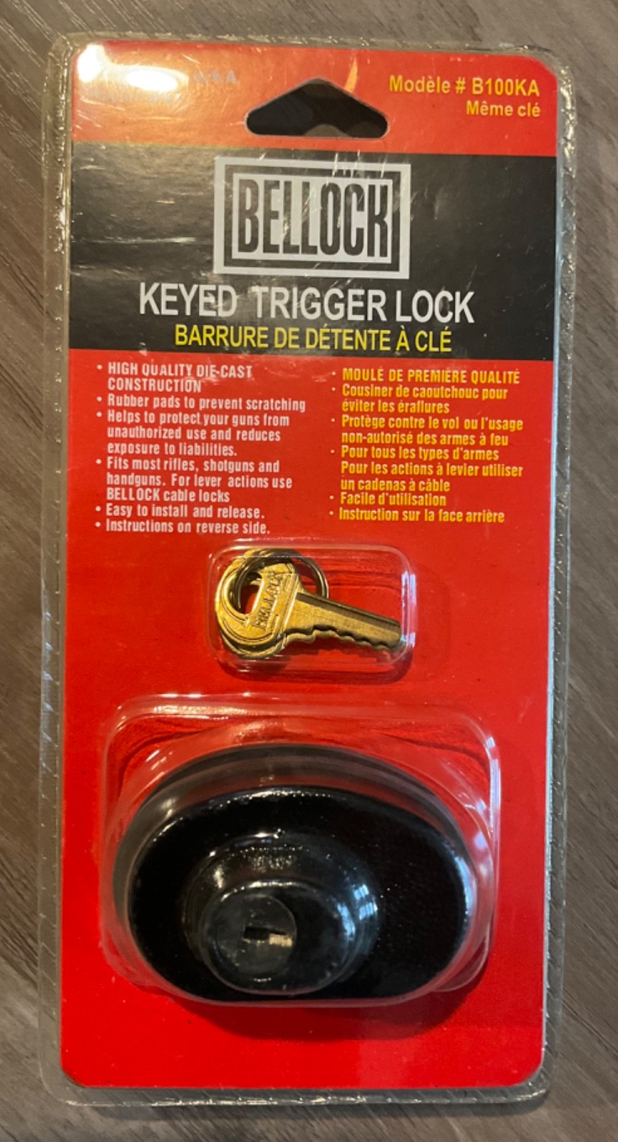 Bellock Keyed Trigger Lock for Firearms! Brand New in Unopened Package! Nice! 🔥