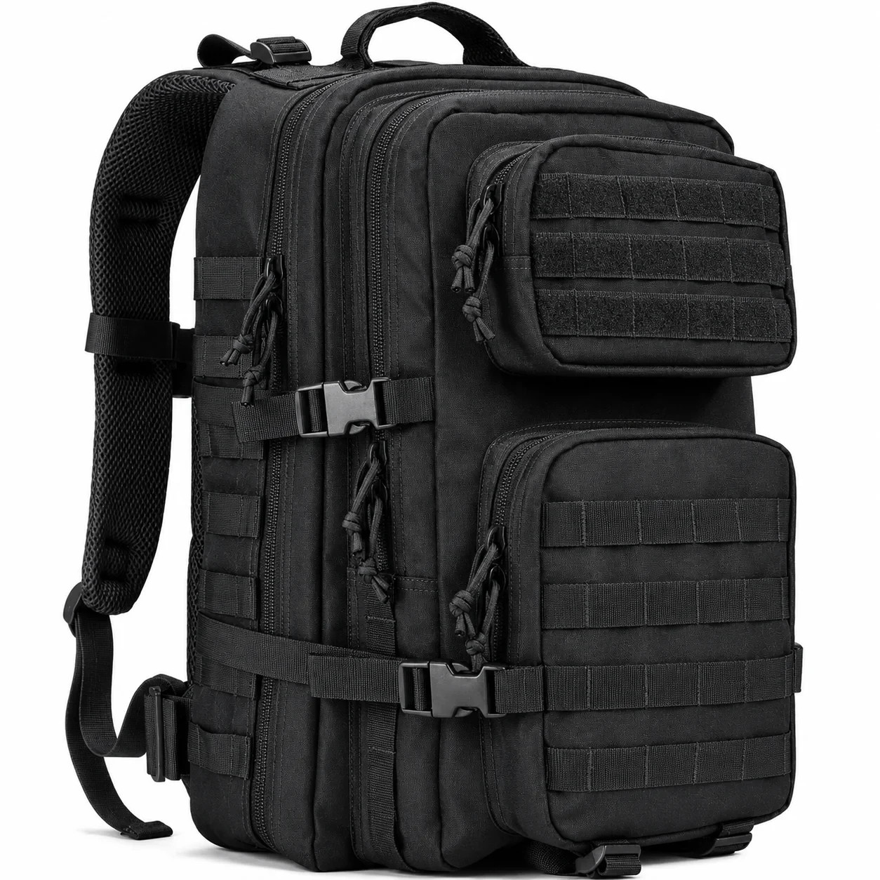 Military Tactical Backpack 40L MOLLE Assault Pack 3-Day Black