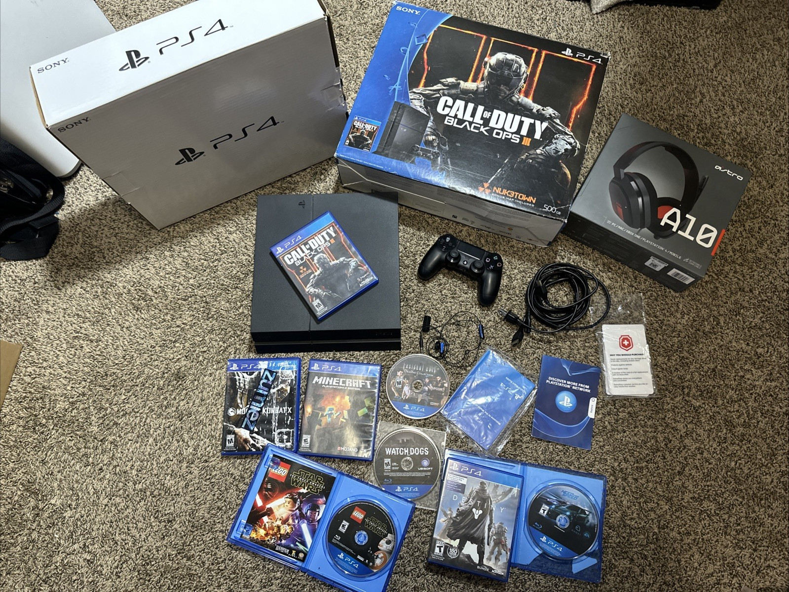 PS4 Call of Duty Black Ops III 3 Limited Edition  Box Console W Headset Games