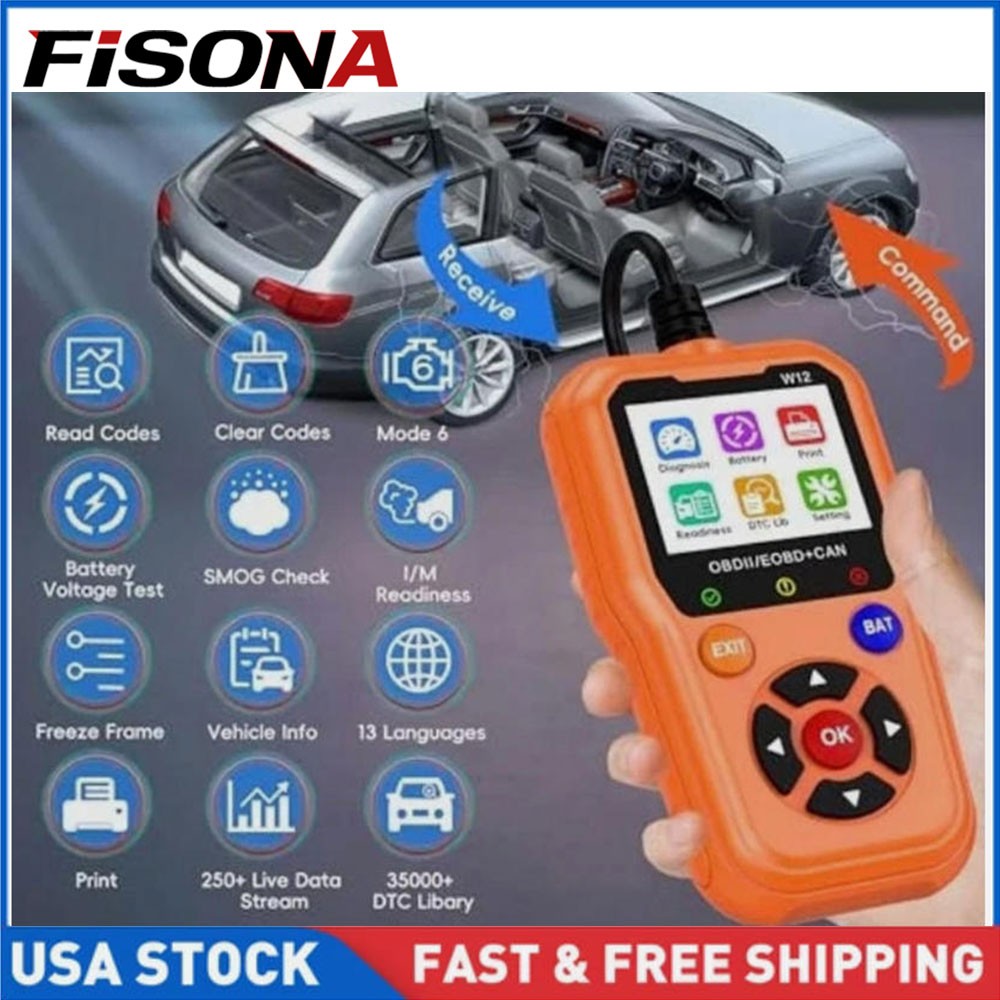 FISONA OBD2 Scanner Car Engine Fault Code Reader Diagnostic Scan Tool