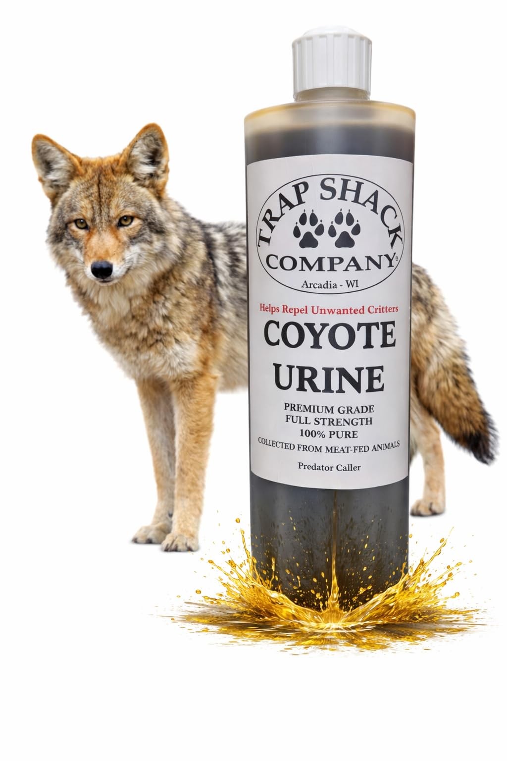 Trap Shack Company Coyote Urine Pure 100% 16 Fl Oz (Pack of 1)