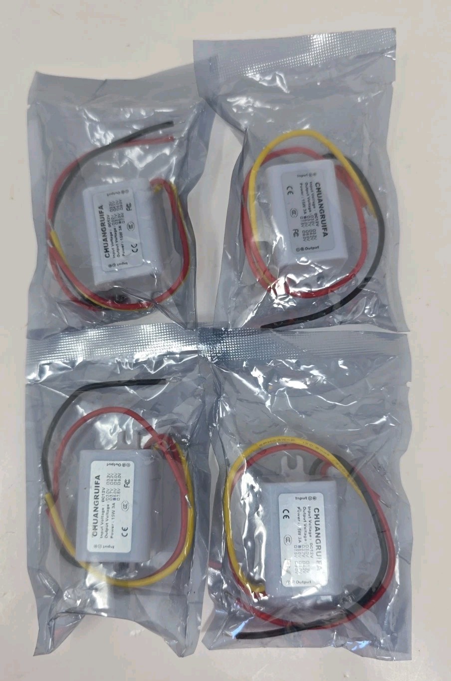 DC/DC Converter 12V Step down to 3V 3A 15W Power Supply Module Lot of 4 U233