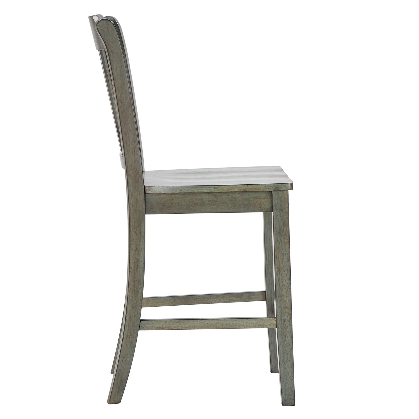 Inspire Q Eleanor Slat Back Wood Counter Chairs (Set of 2) by Classic Antique