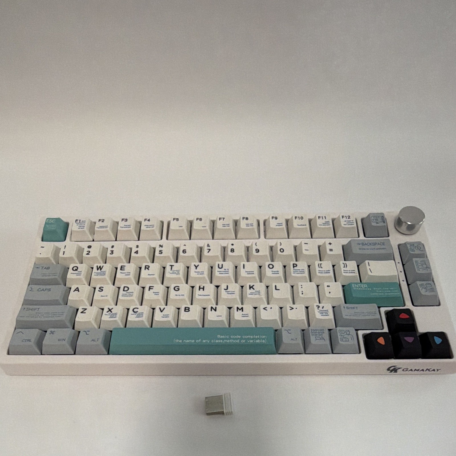 GAMAKAY TKL75 5.0 RGB Mechanical Keyboard 75% Hot Swap USB-C Knob 2.4ghz Tested