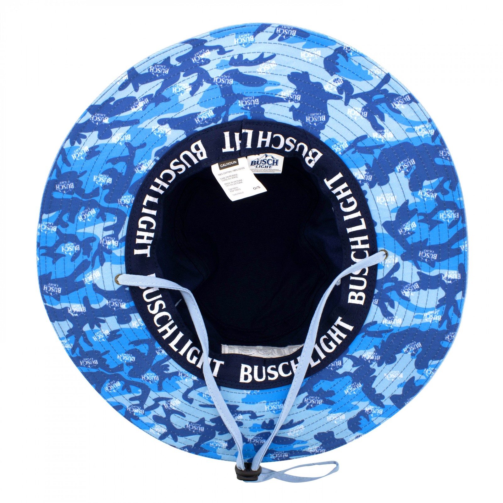 Busch Light Camo Under Brim Print Life Guard Hat Blue