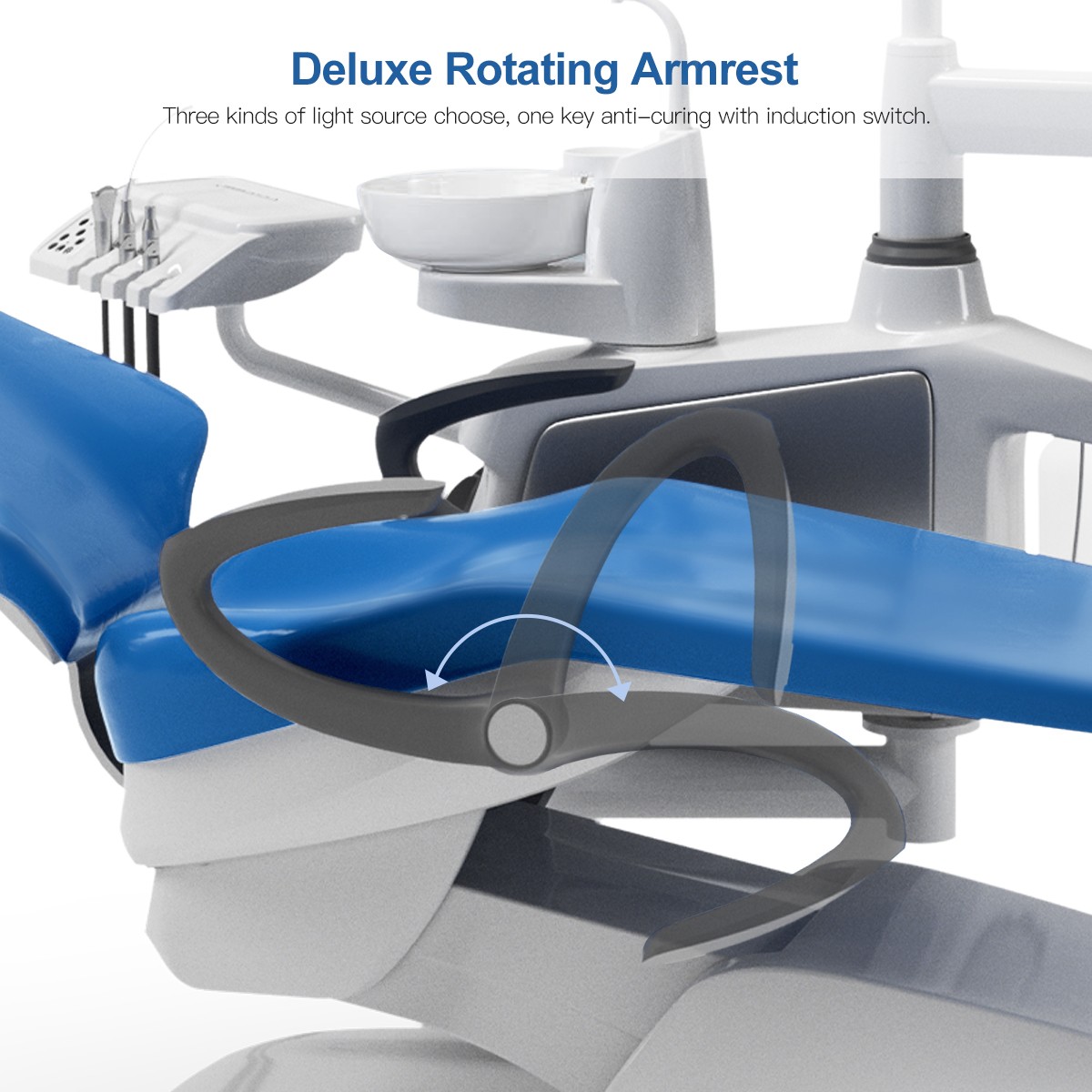 Dental Chair Unit Computer Controlled DC Motor /Dental Delivery Unit System Cart