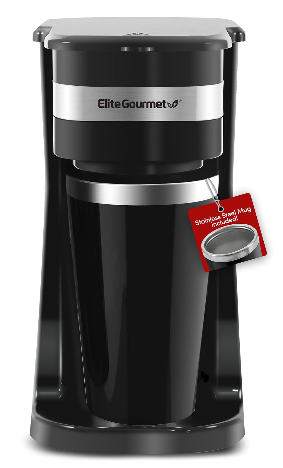 EHC114 Personal Single-Serve Compact Coffee Maker Brewer Includes 14Oz. Therm...