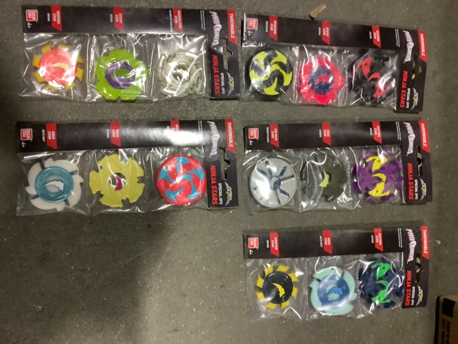 Power Rangers Super Ninja Steel Special Ops Ninja Stars one package